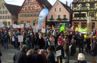 Bild von der TTIP Demo in Roth | © Hermann Lorenz