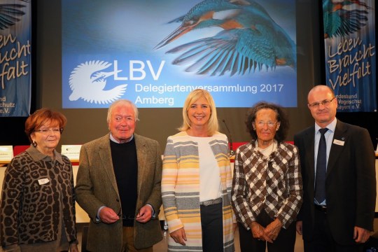 Von links nach rechts: Ruth Rosner, Dieter Wieland, Ulrike Scharf, Margarethe Stocker und Norbert Schäffer  | © Claudia Becher