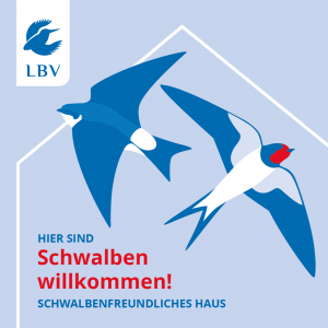 LBV-Plakette für ein schwalbenfreundliches Haus