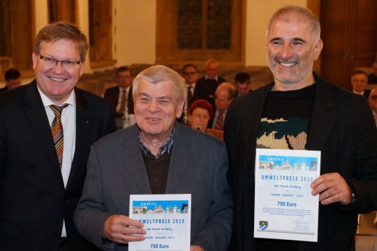 Umweltpreis der Stadt Amberg geht auch Rudi Leitl (ganz rechts)